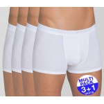 Sloggi men Basic Short (3+1 gratis) - u betaalt 3 shorts en krijgt er 4 - wit - uw voordeel : 16.99 €