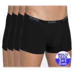 Sloggi men Basic Short (3+1 gratis) - u betaalt 3 shorts en krijgt er 4 - zwart - uw voordeel : 16.99 €