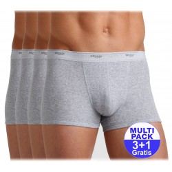 Sloggi men Basic Short (3+1 gratis) - u betaalt 3 shorts en krijgt er 4 - lichtgrijs - uw voordeel : 16.99 €
