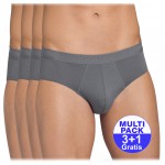 Sloggi heren Evernew Midi - (3+1 GRATIS) - grijs - uw voordeel : 17.99€