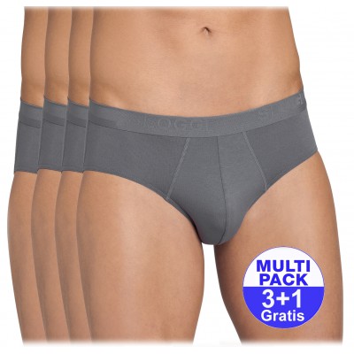 Sloggi heren Evernew Midi - (3+1 GRATIS) - grijs - uw voordeel : 17.99€