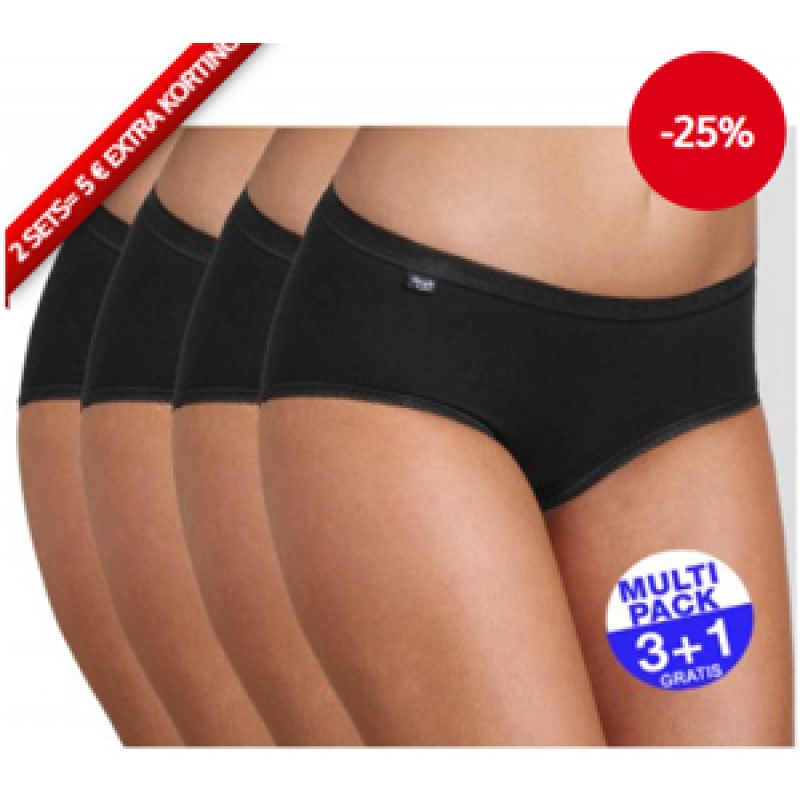 Sloggi Basic+ Dames 3+1 Gratis + Extra Korting en gratis verzending