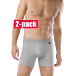 Schiesser short Authentic met opening- 2-pack - wit 