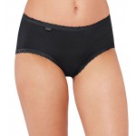 Sloggi midislip 24/7 cotton Lace zwart